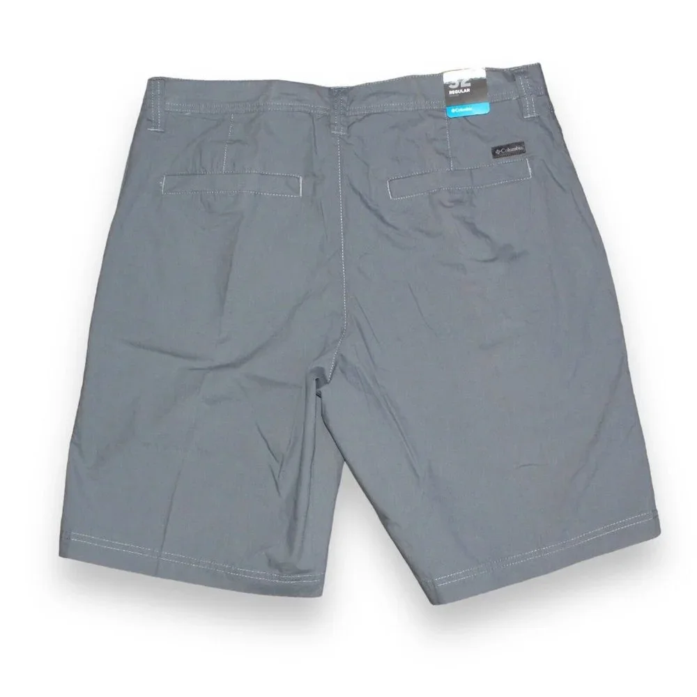 Columbia Men's Washed Out Short, Grey Ash, New With Tags - Picture 4 of 14